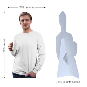 minature cardboard cutout Custom cardboard cutouts Custom standees Photo cutouts Party decorations Full body cutouts