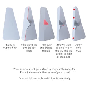 how to prepare your stand for your minature cardboard cutout