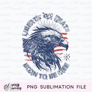 Retro Eagle and American Flag PNG, Shirt Design for Heat Press, America Png, Patriotic Png, Eagle PNG, Sublimation Design
