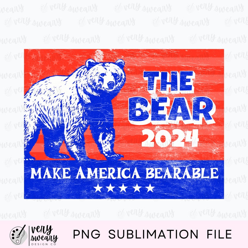 The Bear 2024 PNG, Feminist PNG, Election, Political Campaign, Womens