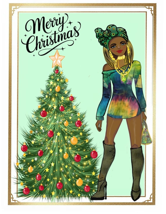 Merry Christmas greeting card