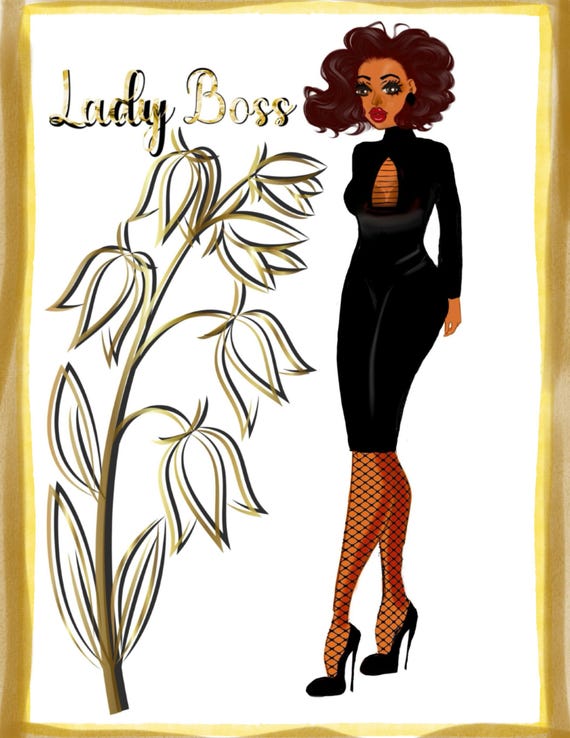 Digital Illustration, Lady Boss