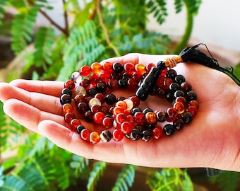 YEMENI AQEEQ Tasbih Prayer Beads Natural & CERTIFIED