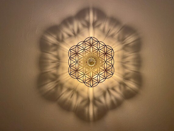 rotieren essbar Normalisierung deckenleuchte blume des lebens Flasche