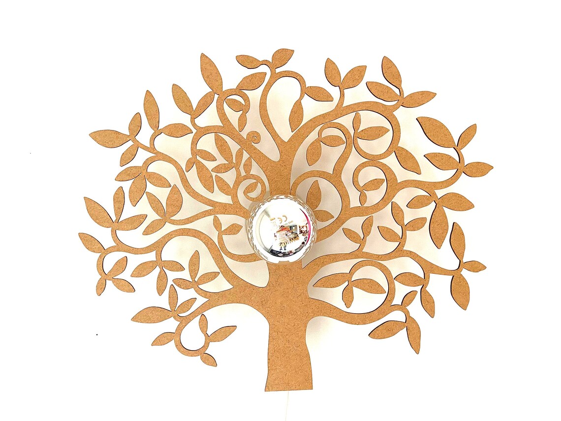 Baum des Lebens Wandlampe Holz Deckenlampe | Etsy