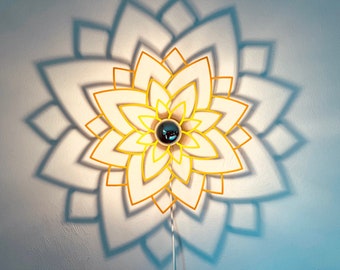 Schattenleuchte, Wandlampe, Deckenlampe, Blume, Wandleuchte, Lotusblume