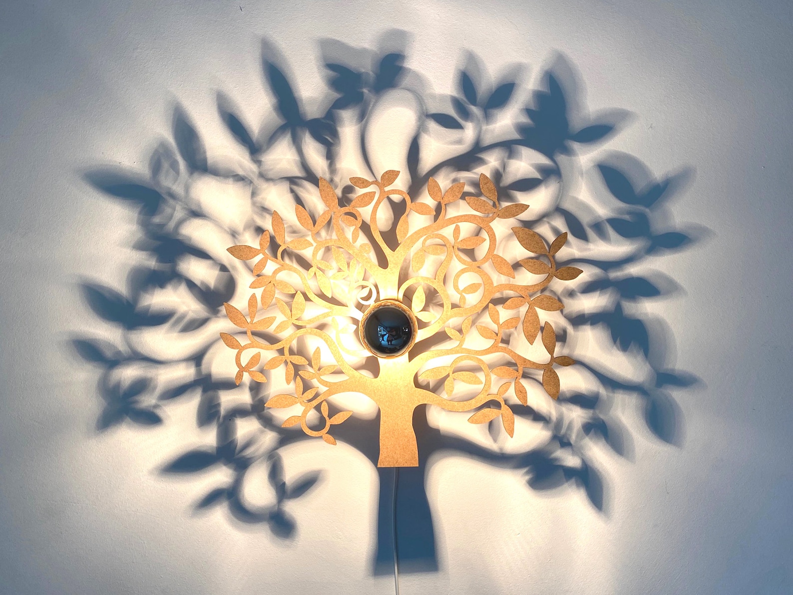 Baum des Lebens Wandlampe Holz Deckenlampe | Etsy