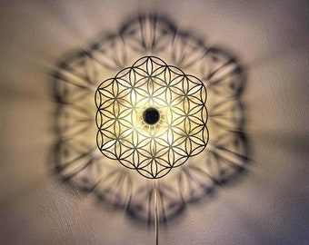 wall lamp, flower of life