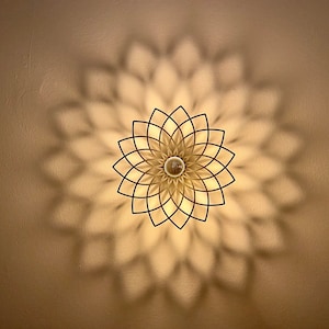 wall lamp, flower of life