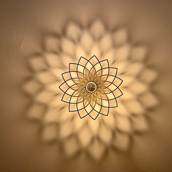 LED, petite lumière d'accentuation, silhouette, applique