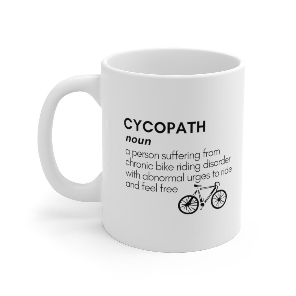 Bike Gift for Cyclists Bike Mug Cycopath Definition for Men or Etsy