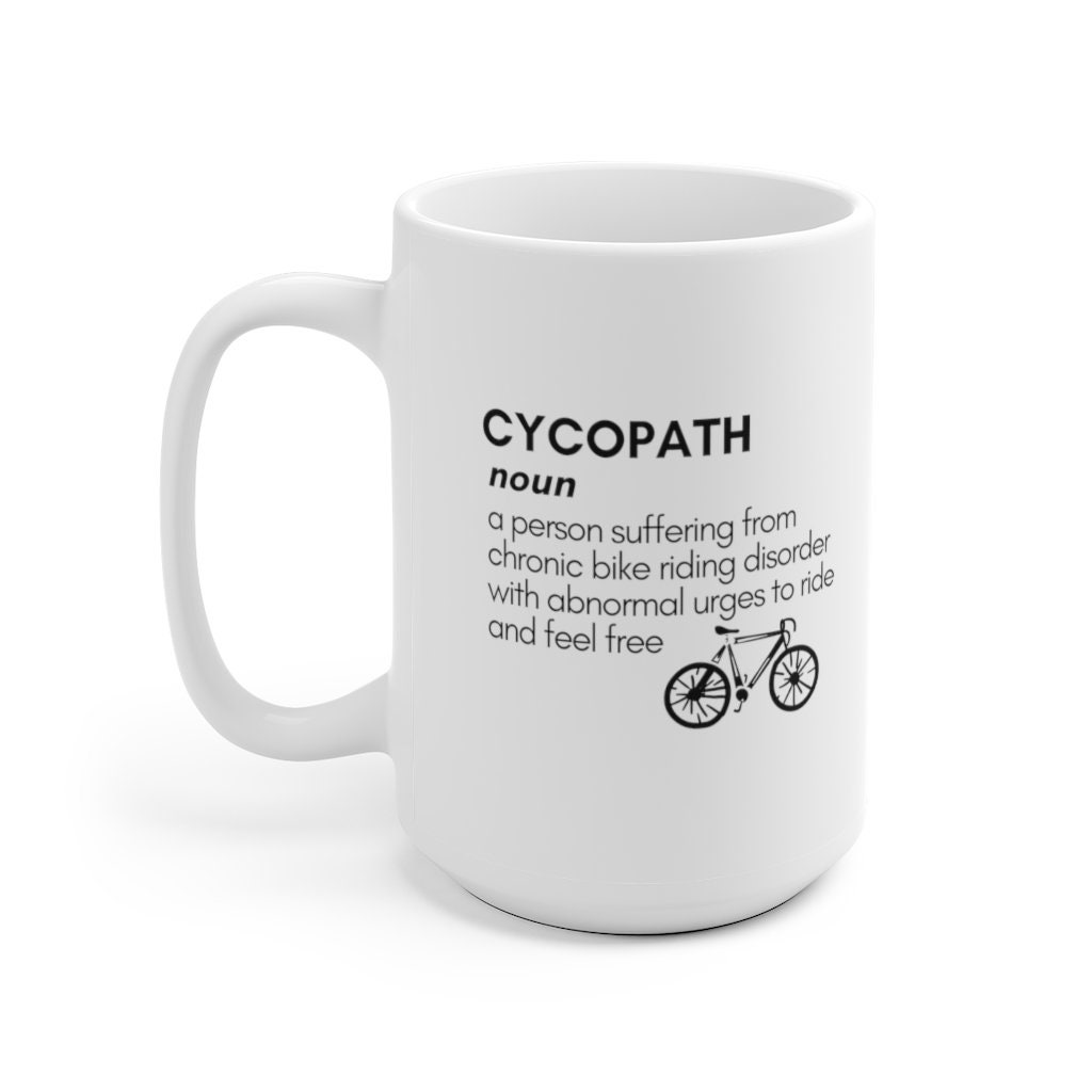 Bike Gift for Cyclists Bike Mug Cycopath Definition for Men or Etsy