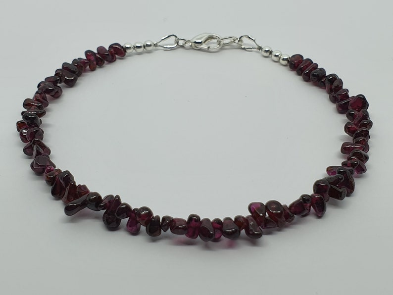 Genuine Garnet Small Nugget Bracelet Curvy Plus Size - Etsy UK