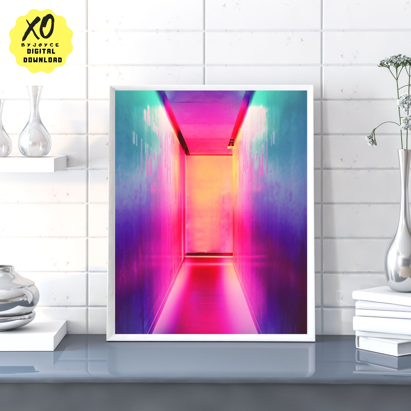 Neon Wall Art Neon Printable Digital Download Instant Art Etsy