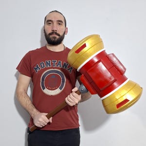 Replica personalizzata di martello da cosplay in schiuma EVA - Realizzato a mano su ordinazione