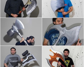 Custom Handmade Cosplay Axe Prop Commission