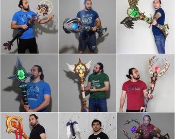 Custom Cosplay Staff Commission: Handmade Prop Replica