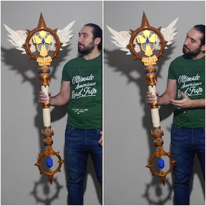 Custom cosplay staff commission - cosplay props custom order