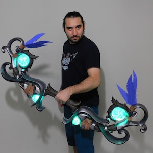 Handmade Custom Cosplay Bow: EVA Foam LED Prop