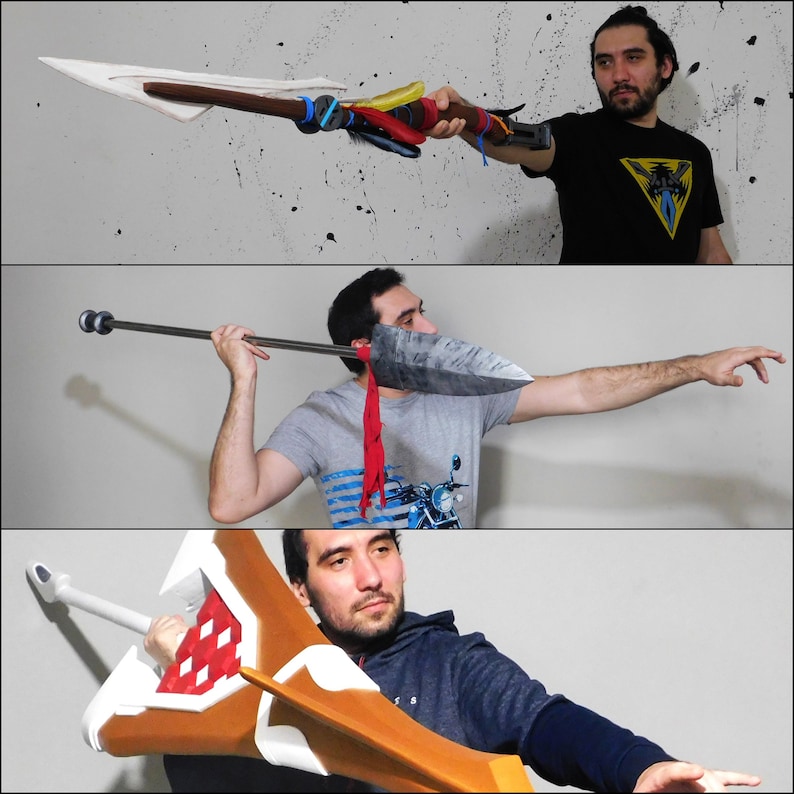 Custom Cosplay Spear Commission Cosplay Props Custom Order Etsy