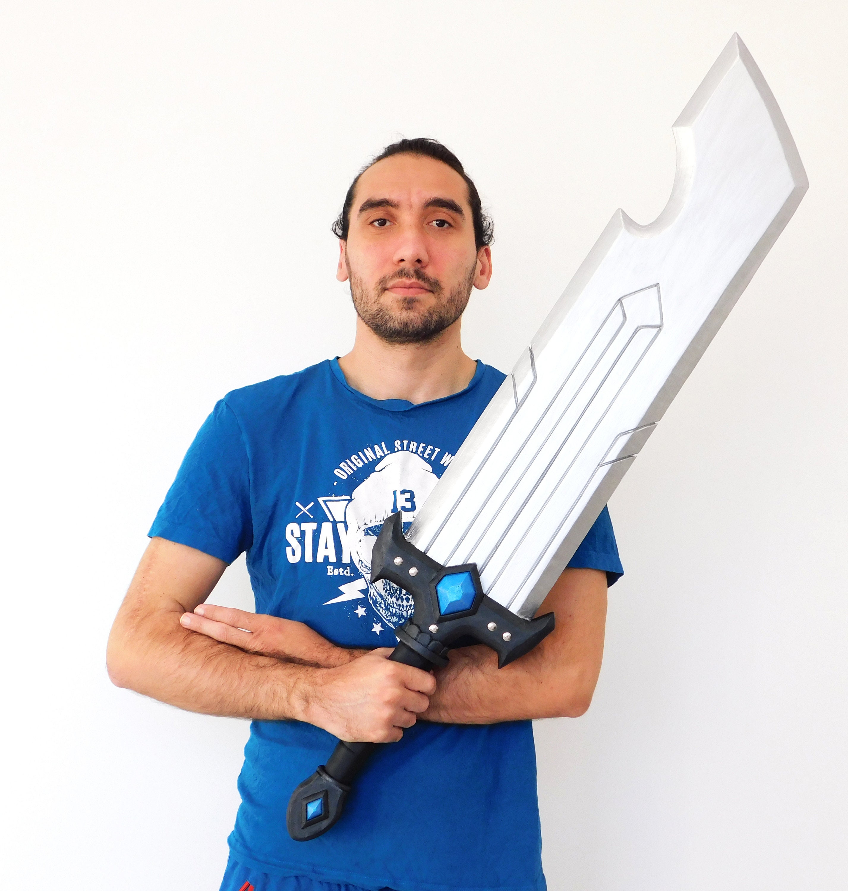 Giocattolo spada telescopica stampata in 3D, accessorio per cosplay