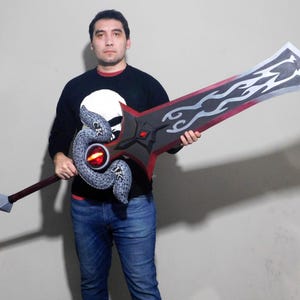 Custom LED Cosplay Sword: Handmade EVA Foam Prop Replica