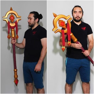 Custom cosplay staff commission - cosplay props custom order