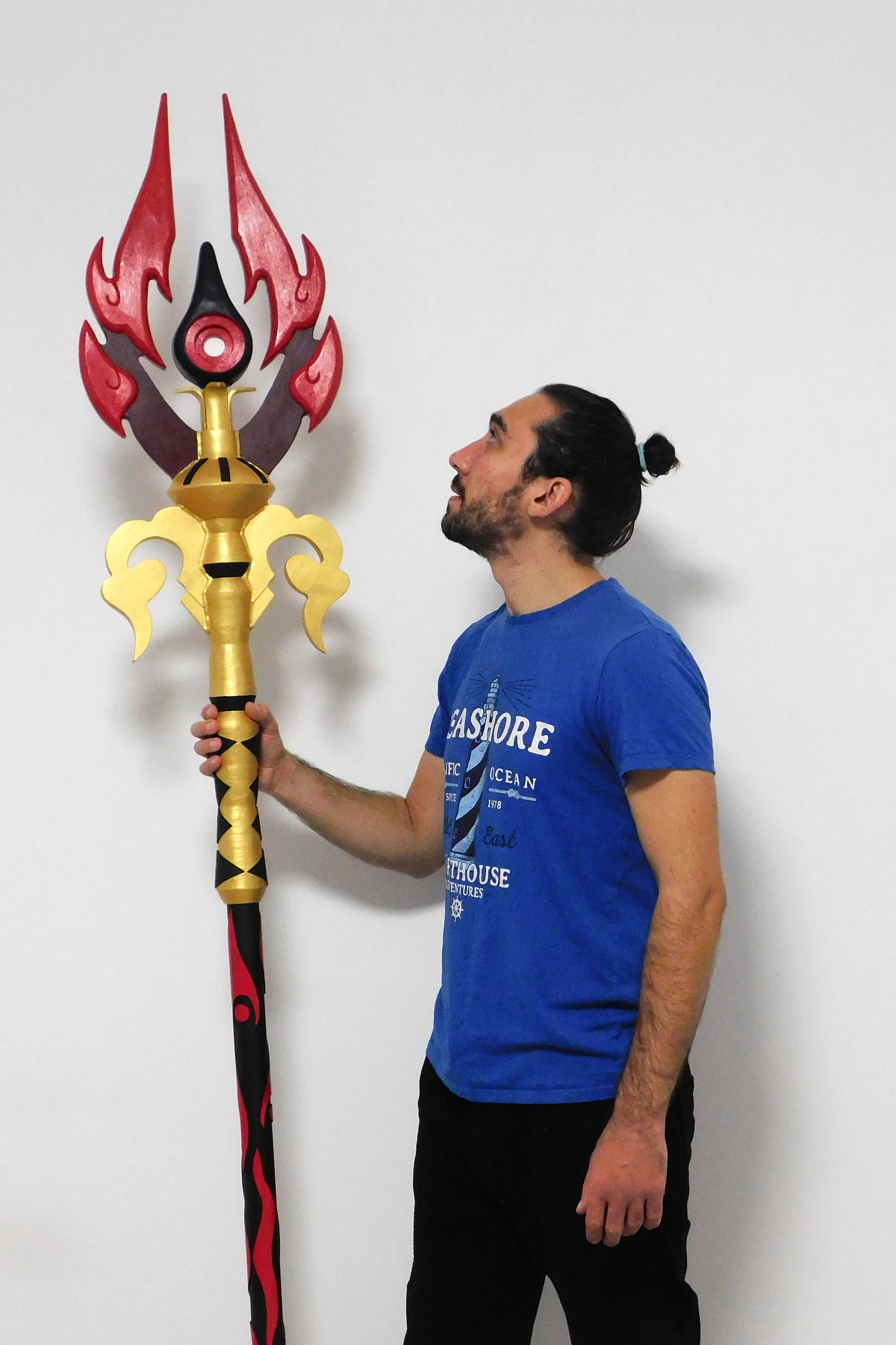 Custom Cosplay Staff Commission: Handmade Prop Replica