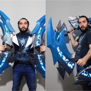 Custom cosplay glaives commission - cosplay props custom order