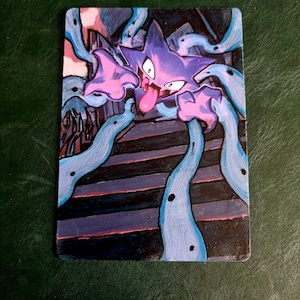 Hand Painted Haunter Altered Pokemon Card