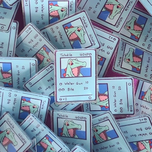 Totodile card acrylic pin