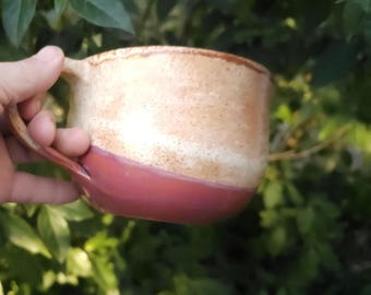Jumbo mug for tea, soup, or muesli, ceramic, handmade, approx. 700 ml