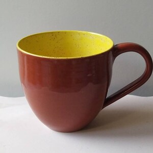 Muttertag Tasse Becher Keramik ca 350 ml , handgetöpfert und handglasiert Bild 1