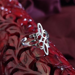 Nudo de Bruja, Wicca, Hechizo de Bruja, Nudo Celta Wiccan brujas amuleto de brujería Cruz bruja, Anillo Wiccan, anillo protección, Hechizos