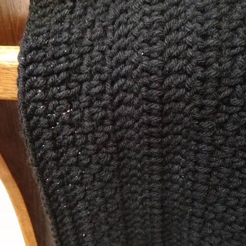 Black crochet afghan for sofa shops , Throw blanket couch, 49 x 58, Lap blanket handmade, Gift for friend, Black bedding, H28