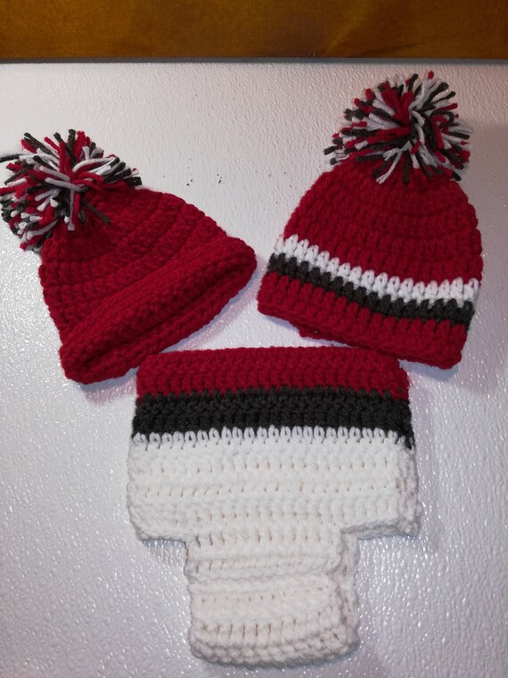 red baby boy hat