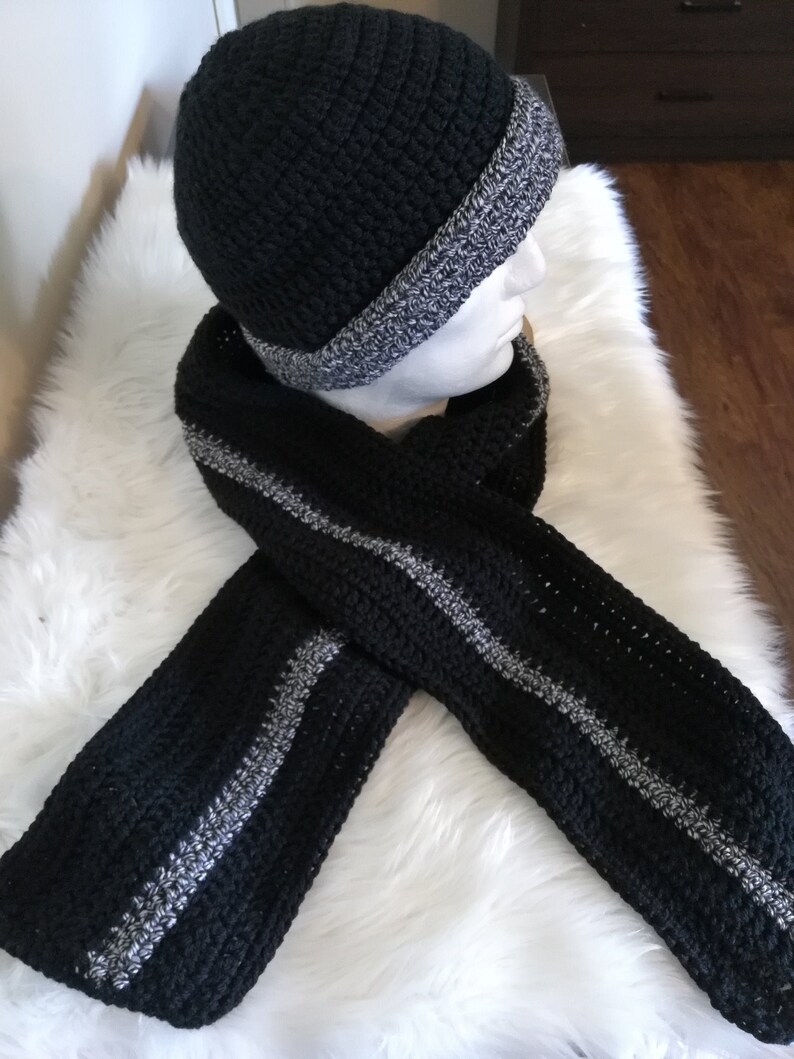 mens hat and scarf set