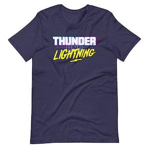 Thunder + Lightning - Camiseta roja unisex