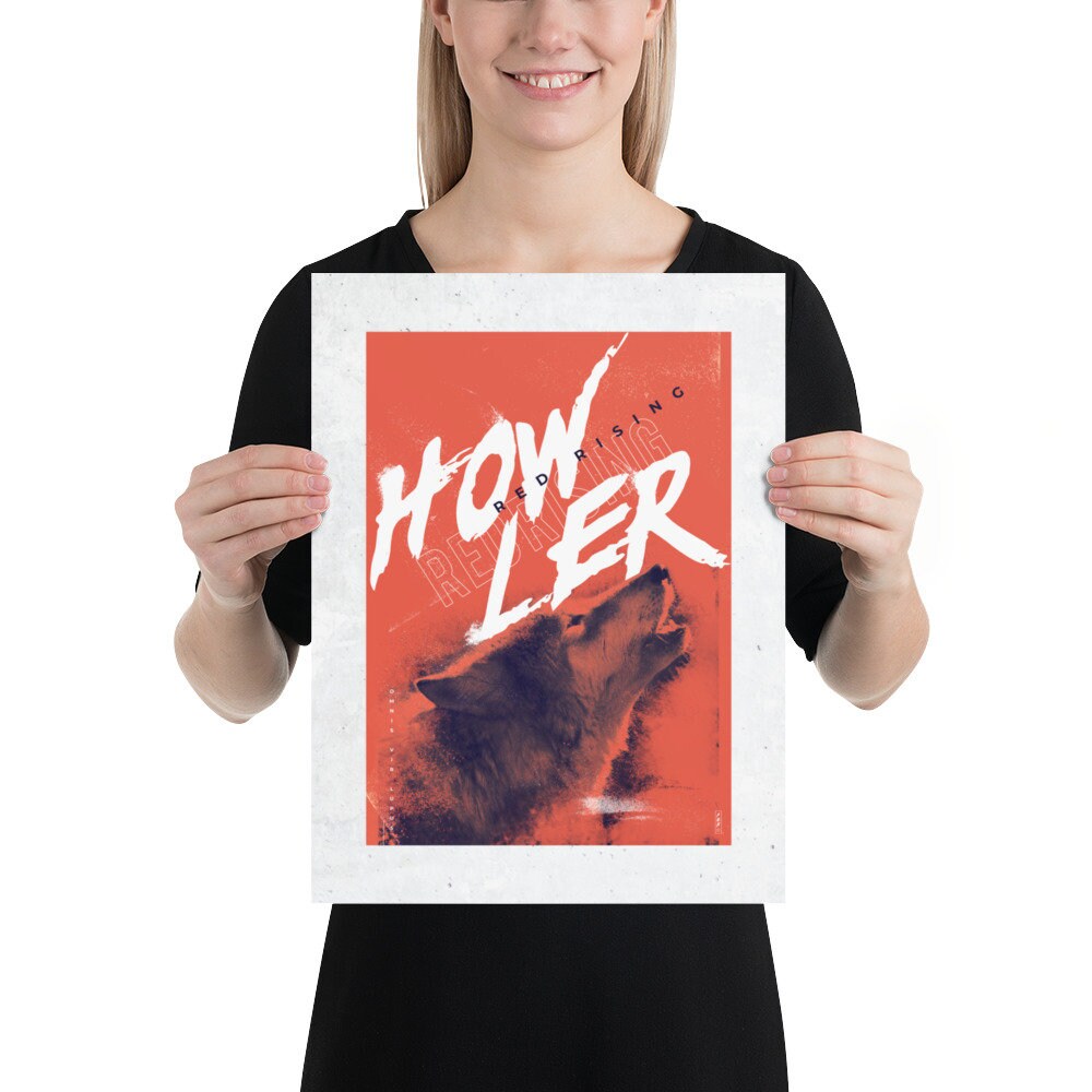 Howlers Red Rising Vector Howler - Red Rising Poster - Etsy