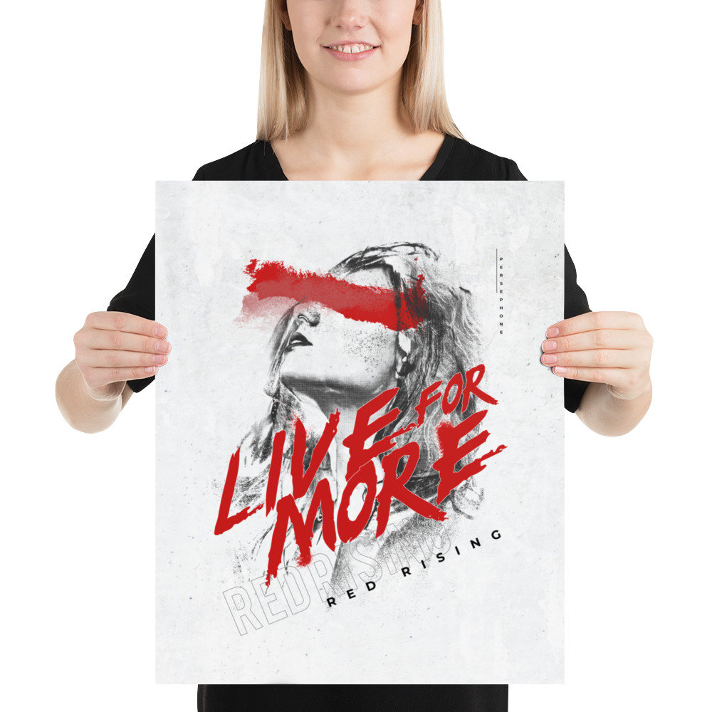 Red Rising Persephony Persephone - Live for More - Red Rising Poster - Etsy