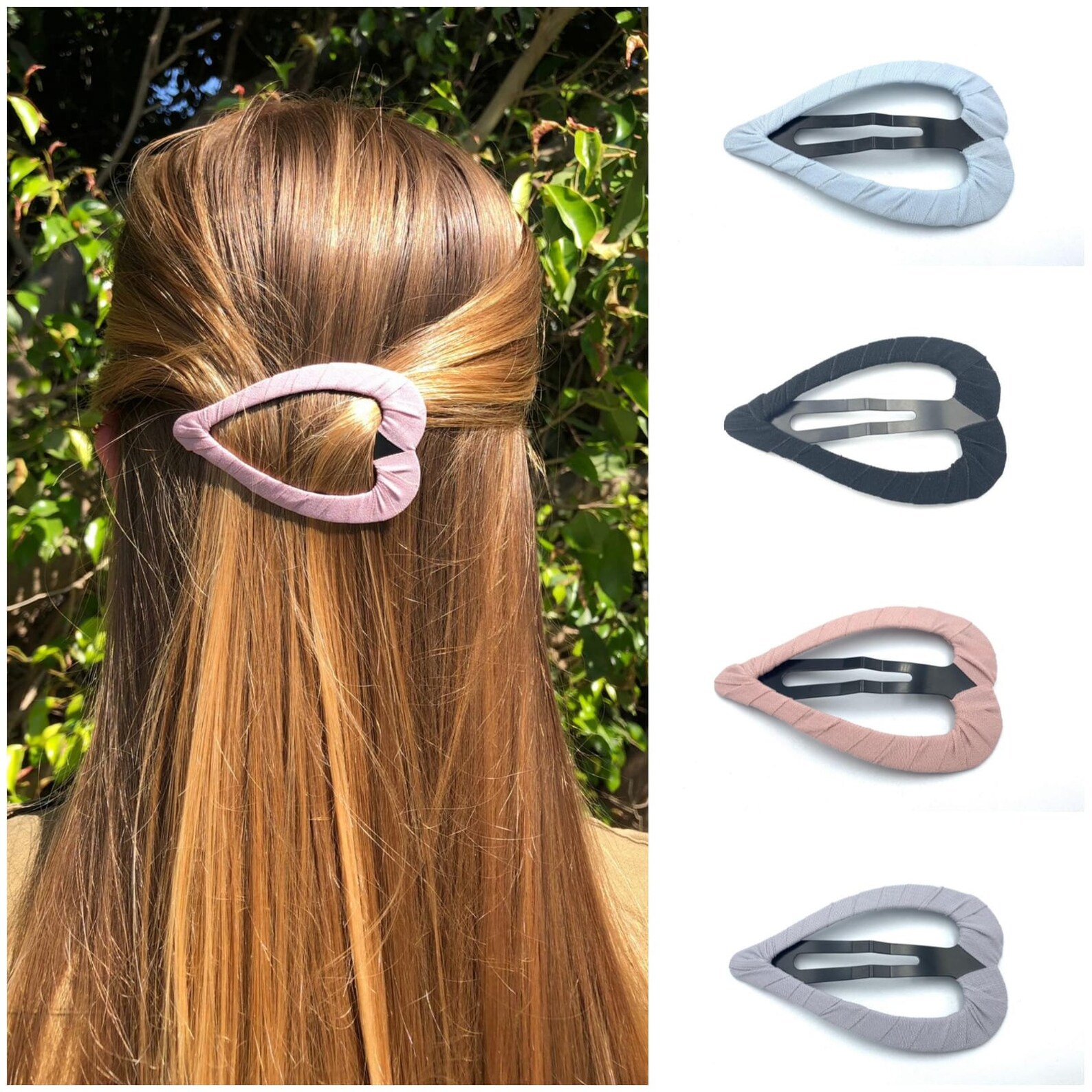 Heart Snap Clips Hair Click Hair Clicker Hair Snap Clips Etsy