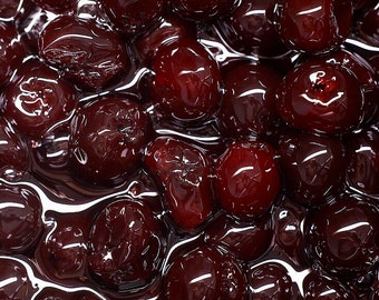 Amarena cherries, easily made at home with this recipe: Italian cherries just like the original, but sugar-free if desired.