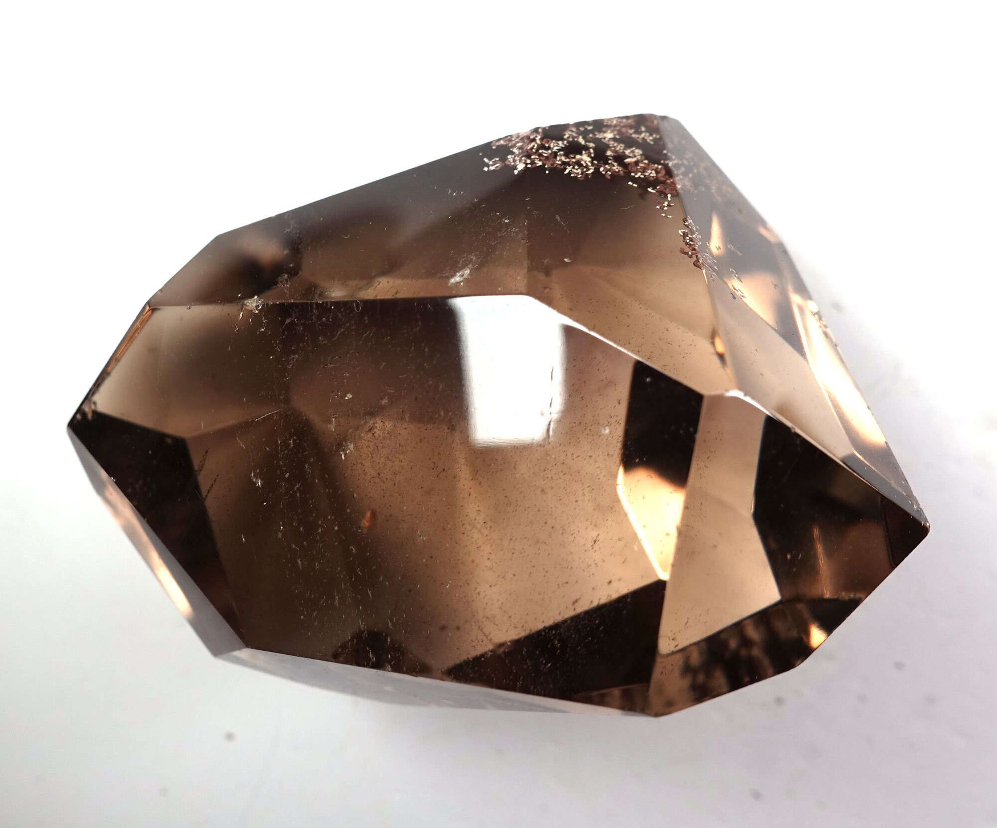 Faceted Smokey Quartz Crystal Freeform