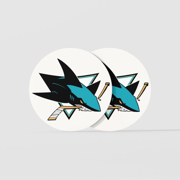 San Jose Sharks Coasters 10 Pack | Bar Coasters | Drink Coasters | Party Coasters | Hockey Team Coasters