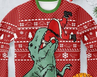 ugly dinosaur sweater