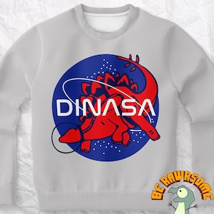 Dinasa Sweatshirt-Dinosaur Sweatshirt-Stegosaurus Sweatshirt-Paleontology Sweatshirt-Paleontologist Sweatshirt