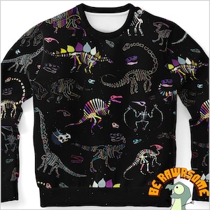 Personalize Dinosaur Fossil Sweatshirt-Vintage Dinosaur Sweatshirt-Paleontologist Sweatshirt