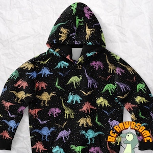 Personalize Dinosaur Youth Hoodie-Personalize Dinosaur Kids Hoodie-Kids Dinosaur Hoodie