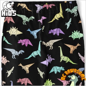 Personalize Origami Dinosaur Youth Sweatpants-Personalize Dinosaur Youth Sweatpants-Future Paleontologist Sweatpants