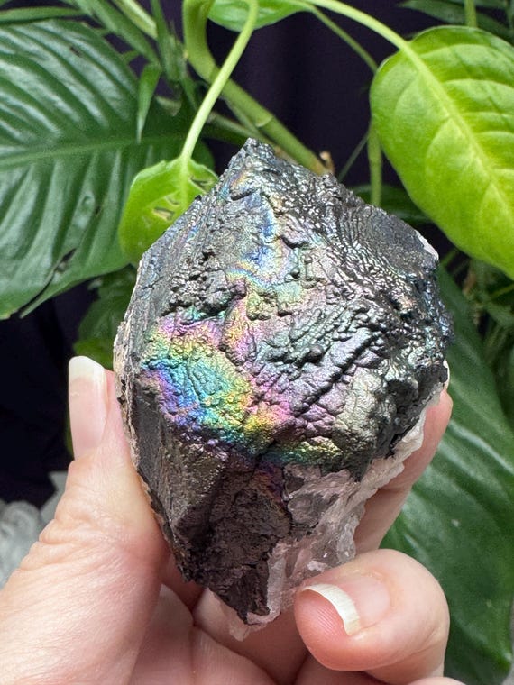 Quartz With Iridescent Hematite~Graves Mountain~Lincolnton GA~Ledford’s Minerals